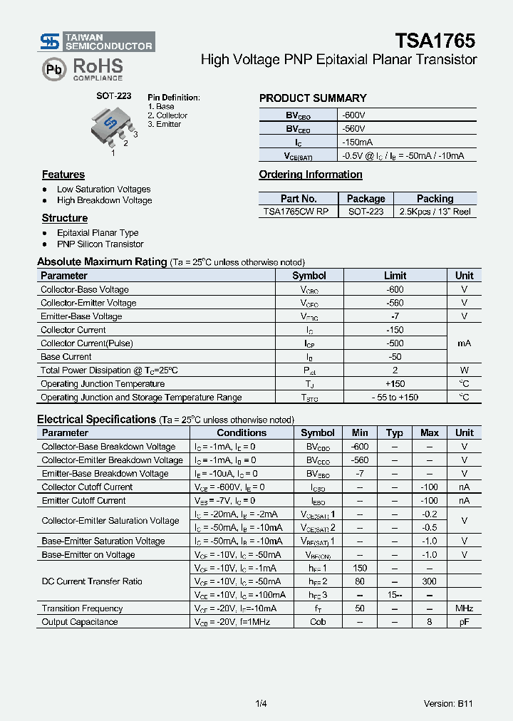 TSA1765CWRP_4456269.PDF Datasheet