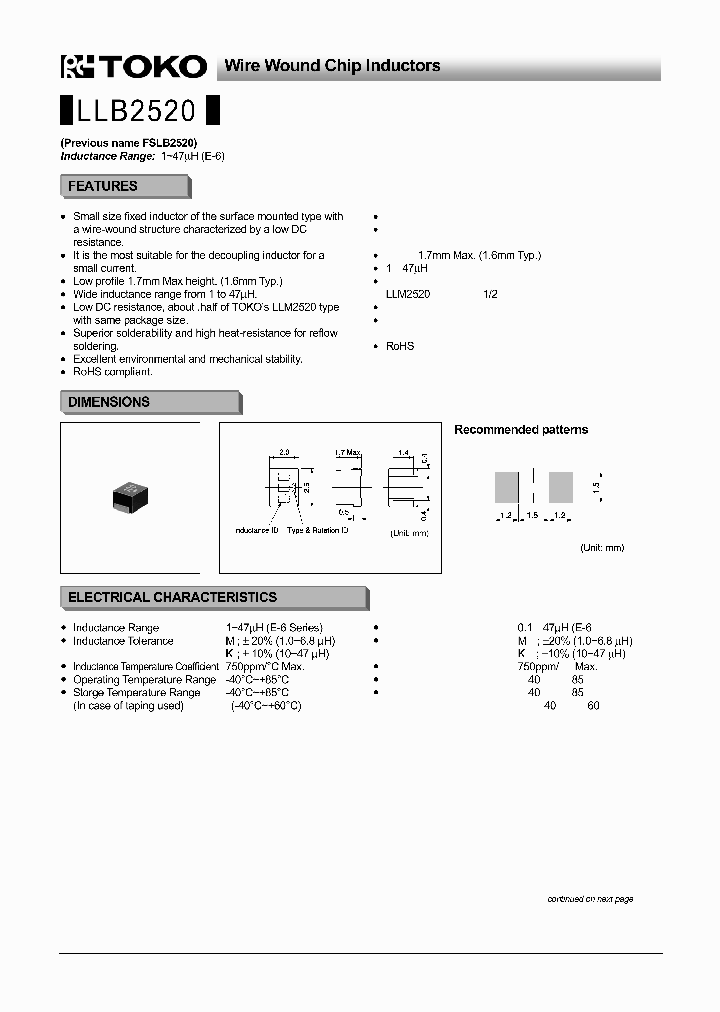 FSLB2520-470K_4457057.PDF Datasheet