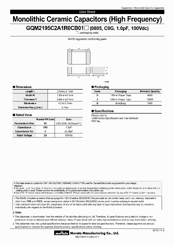 GQM2195C2A1R0CB01D_4461355.PDF Datasheet