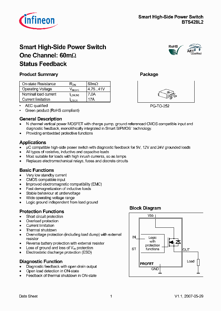 BTS428L207_4459952.PDF Datasheet