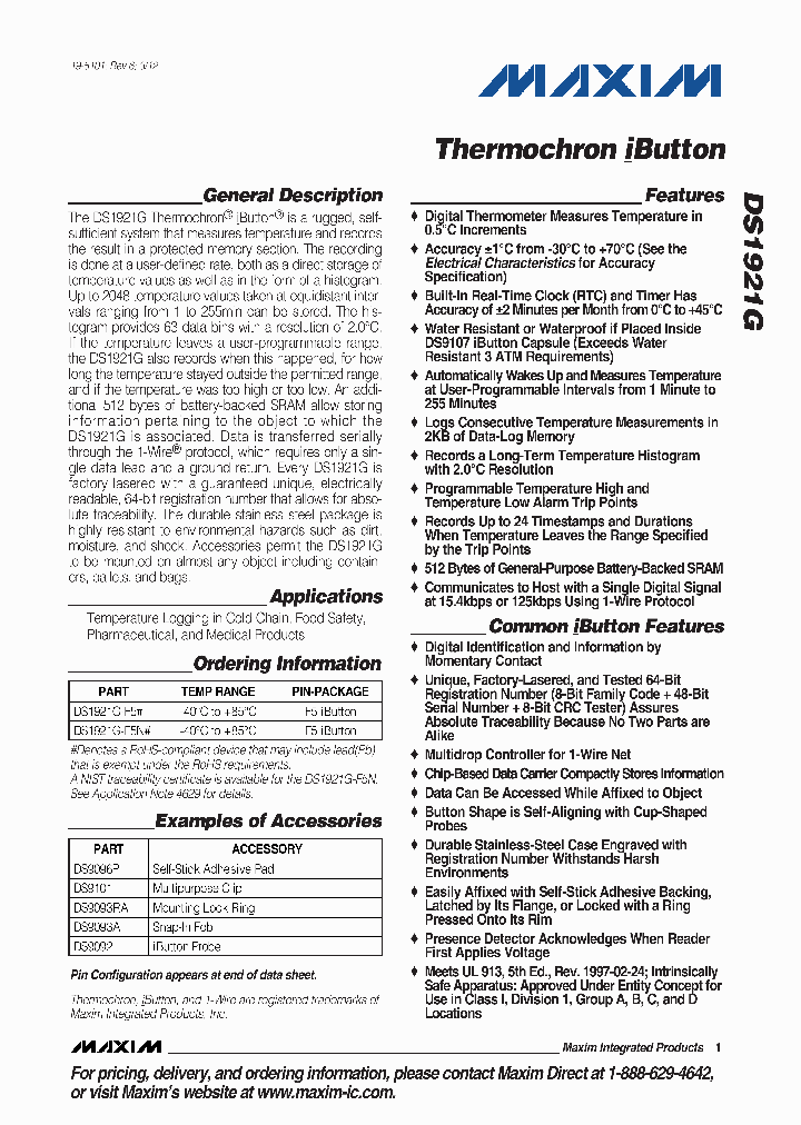 DS1921G-F5N_4460301.PDF Datasheet