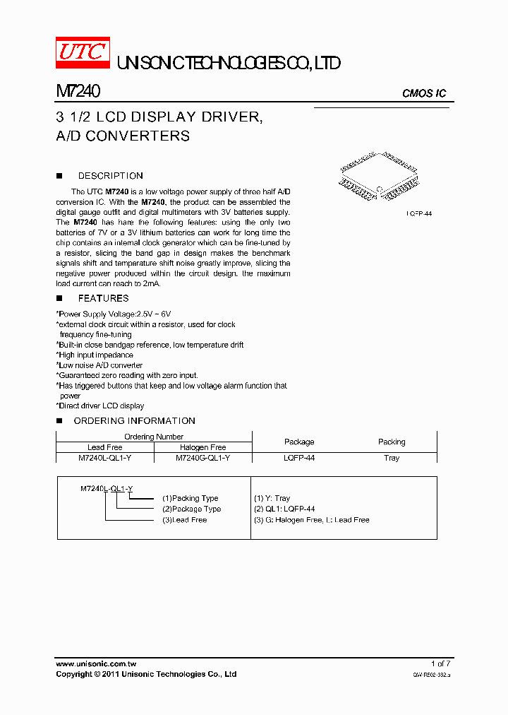 M7240G-QL1-Y_4460507.PDF Datasheet