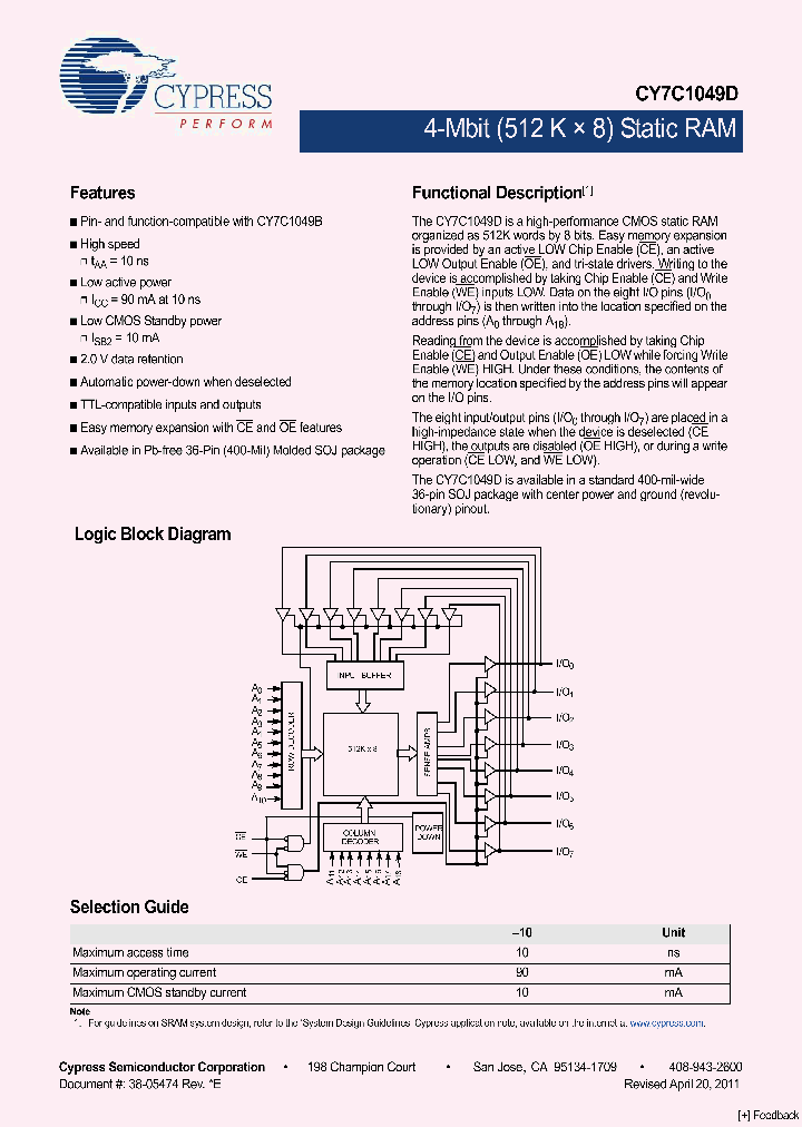 CY7C1049D-10VXI_4463759.PDF Datasheet