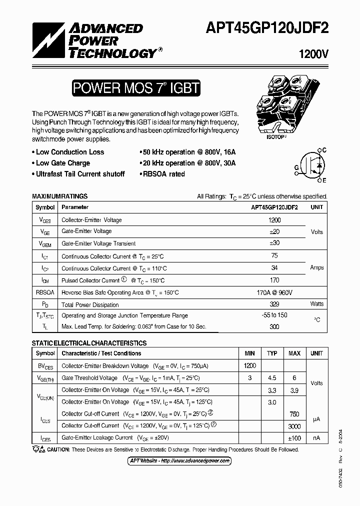 APT45GP120JDF2_4464121.PDF Datasheet