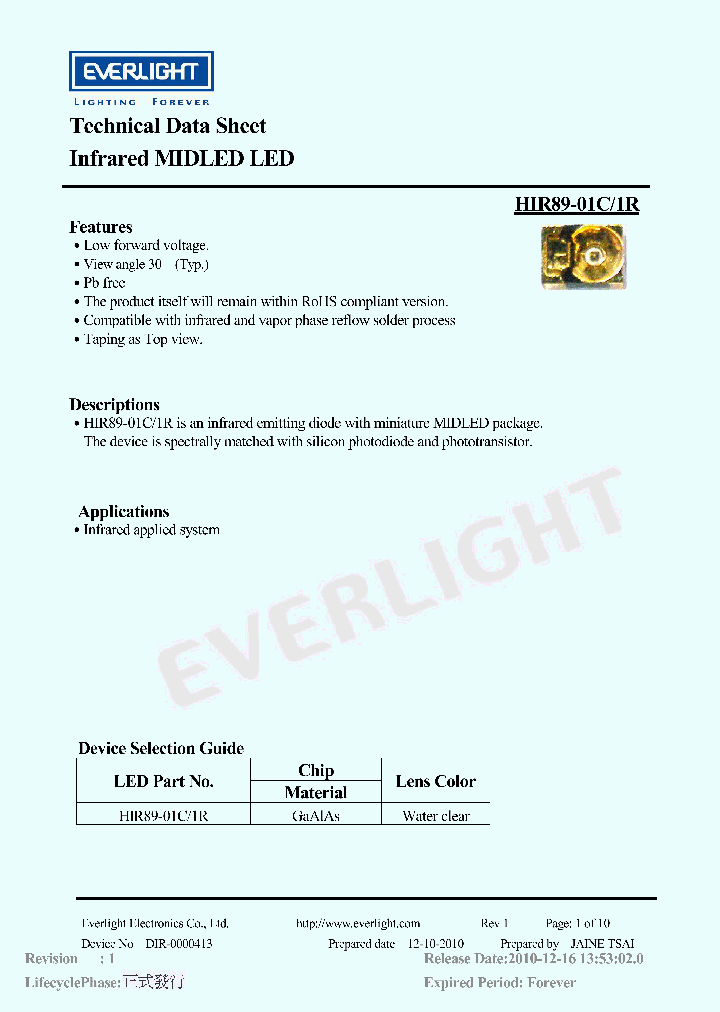 HIR89-01C-1R_4465243.PDF Datasheet
