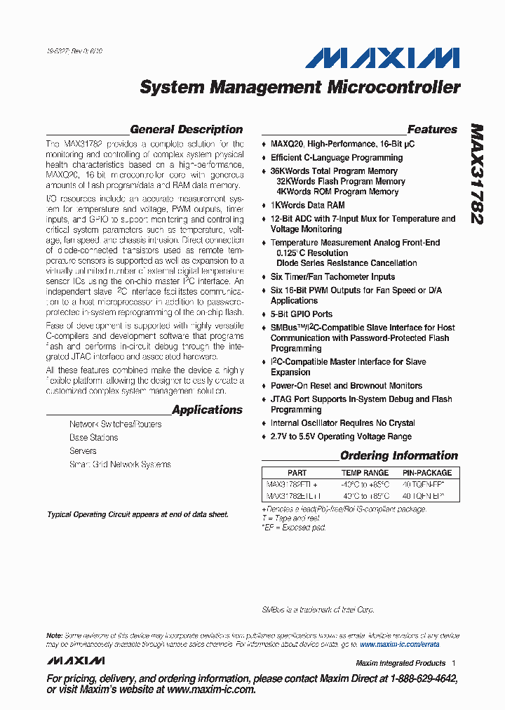 MAX31782ETL_4465286.PDF Datasheet