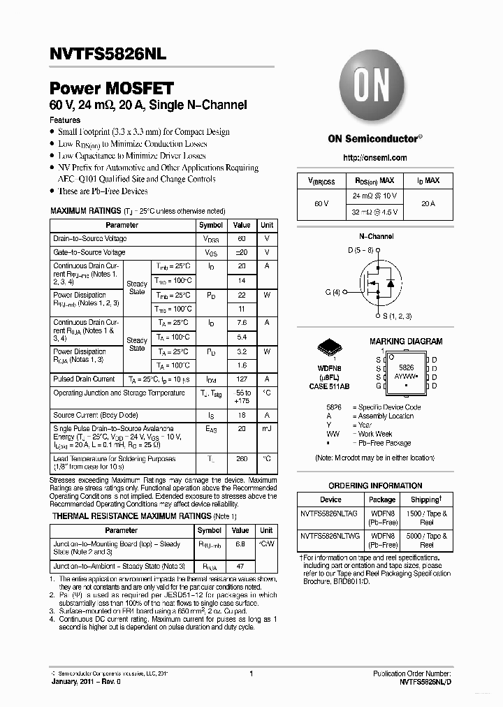 NVTFS5826NL_4468571.PDF Datasheet