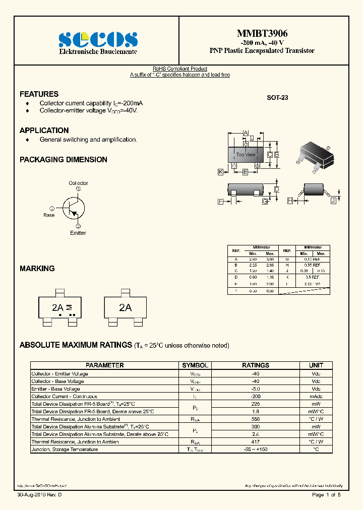 MMBT3906_4468472.PDF Datasheet
