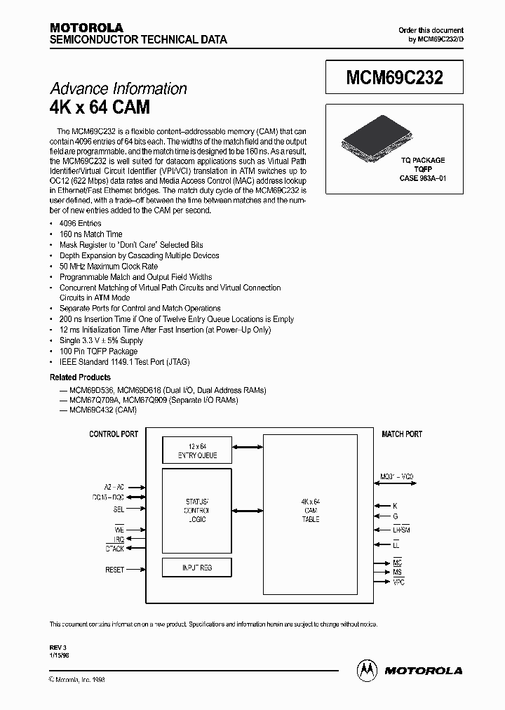 MCM69C232TQ20_4469542.PDF Datasheet