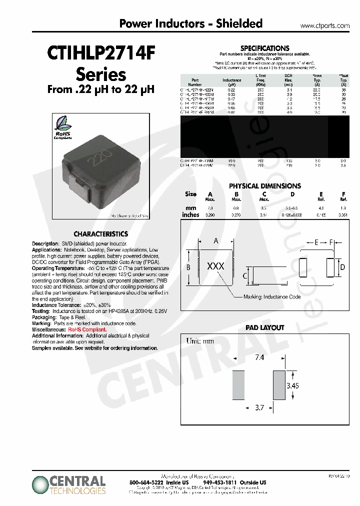 CTIHLP2714F-R56M_4469766.PDF Datasheet