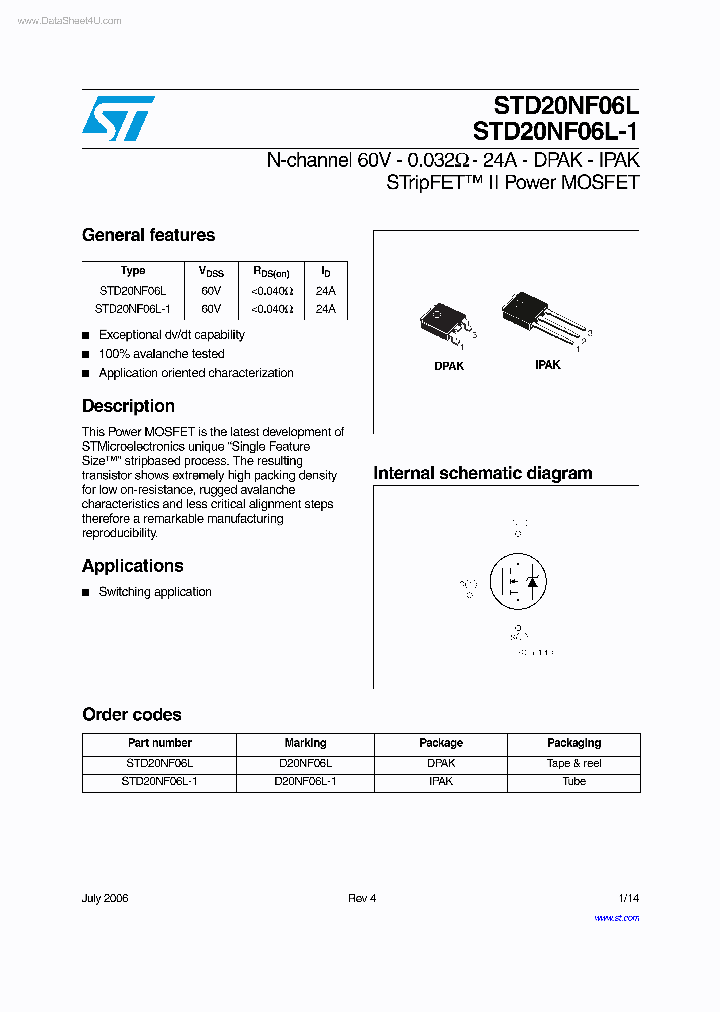 STD20NF06L_4474294.PDF Datasheet