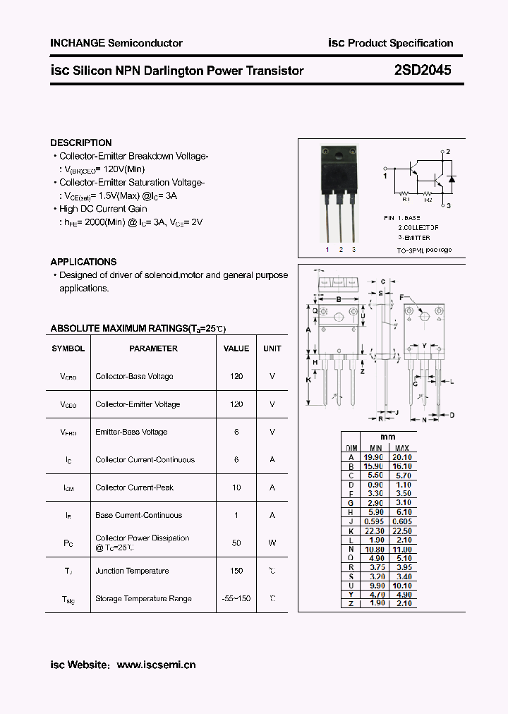 2SD2045_4474125.PDF Datasheet