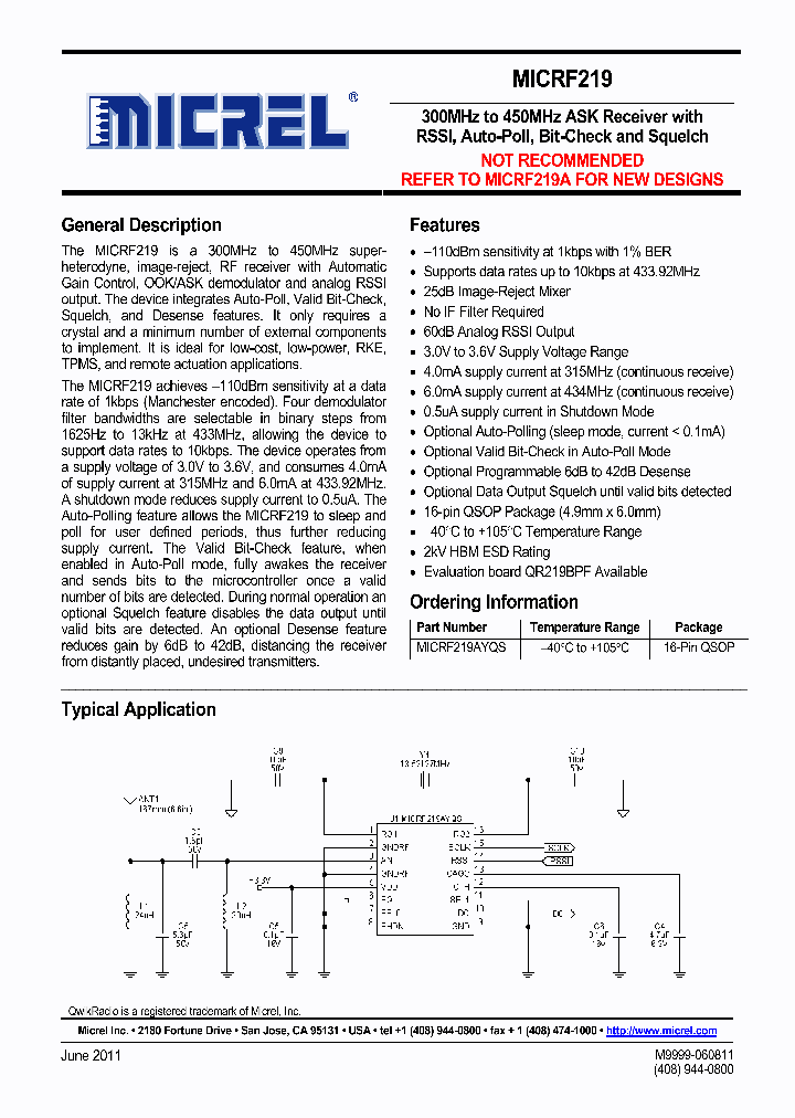 MICRF219AYQS_4475440.PDF Datasheet