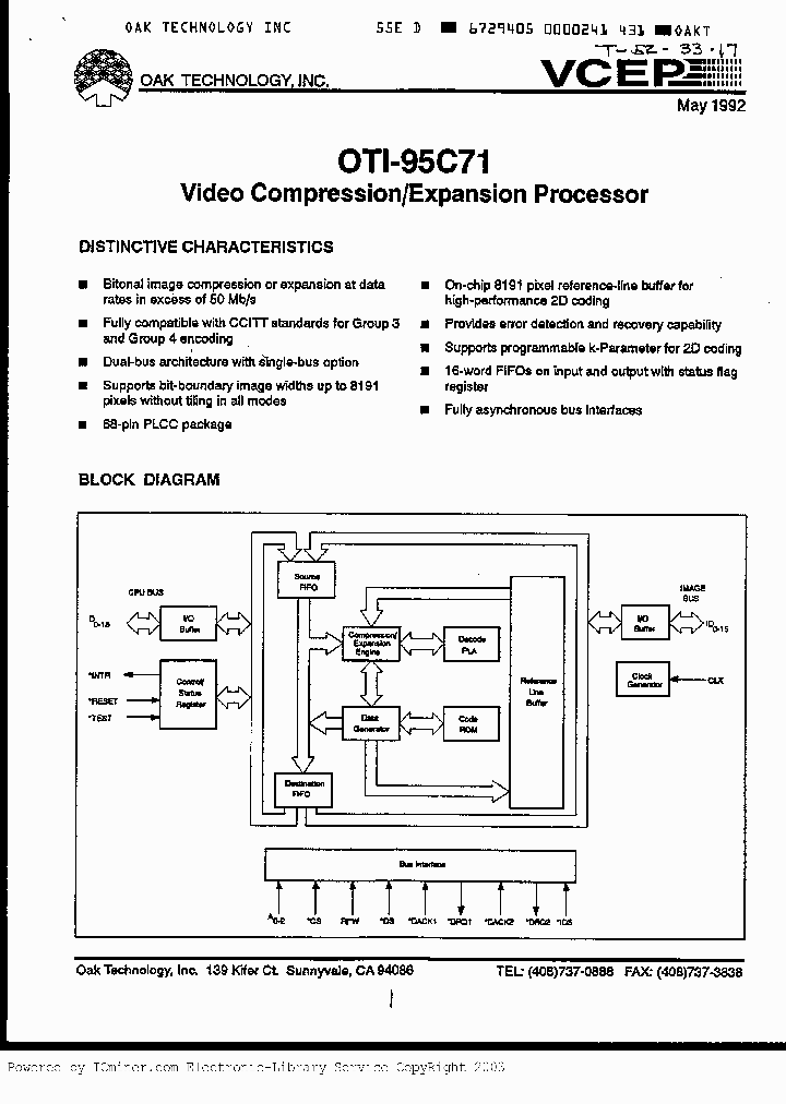 OTI95C7116_4475948.PDF Datasheet