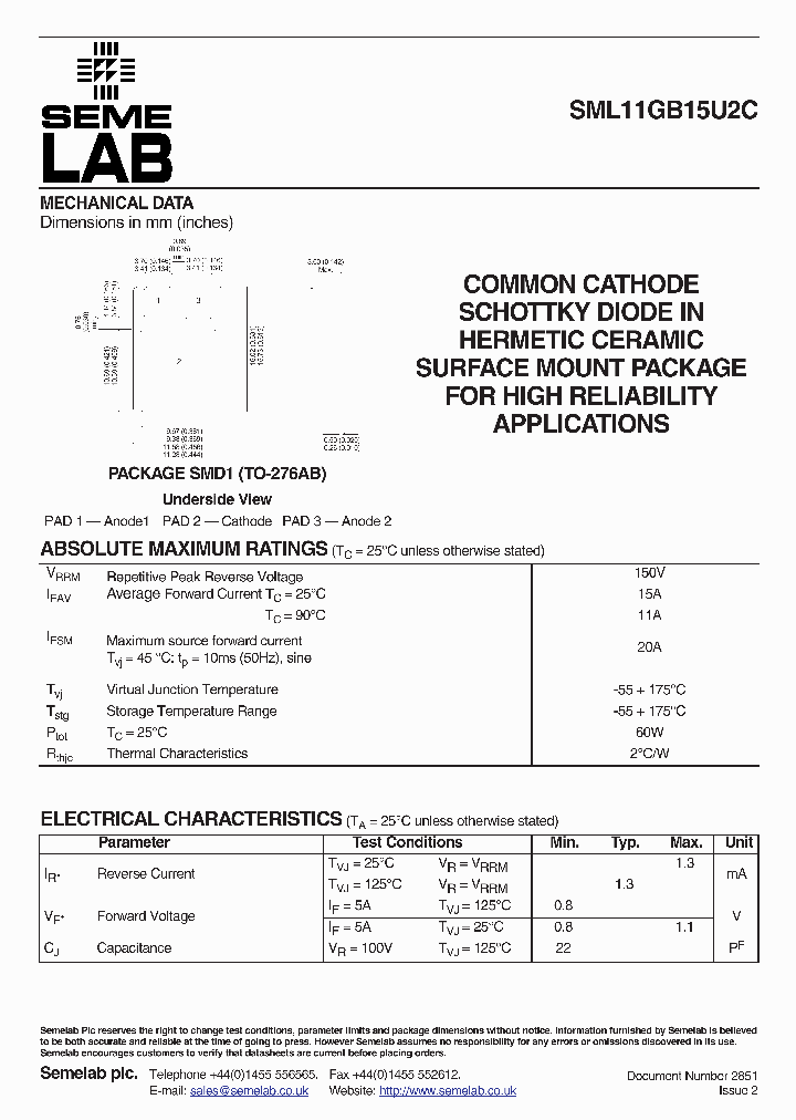 SML11GB15U2C_4475867.PDF Datasheet