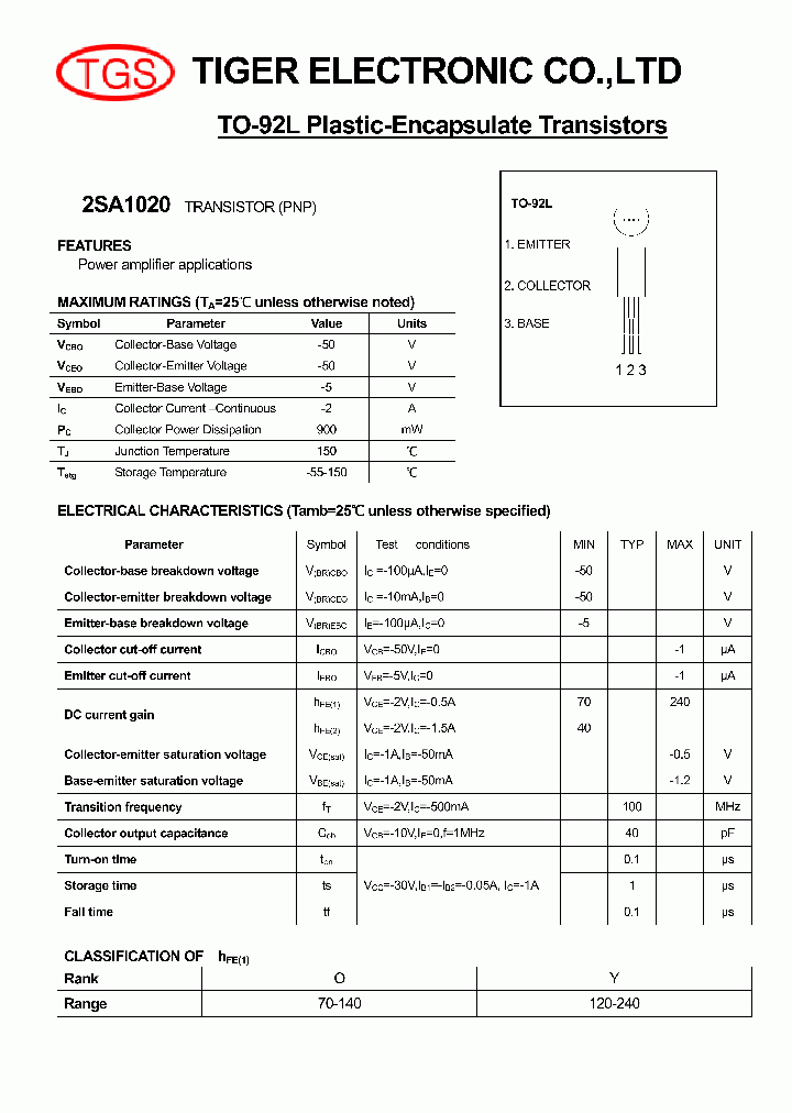 2SA1020_4476536.PDF Datasheet