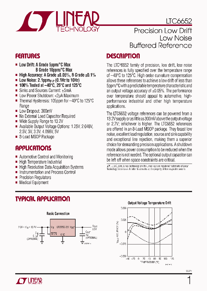 LTC6652AHMS8-33PBF_4477063.PDF Datasheet