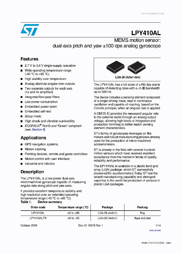 LPY410AL_4477328.PDF Datasheet