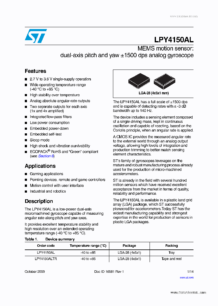 LPY4150AL_4477329.PDF Datasheet