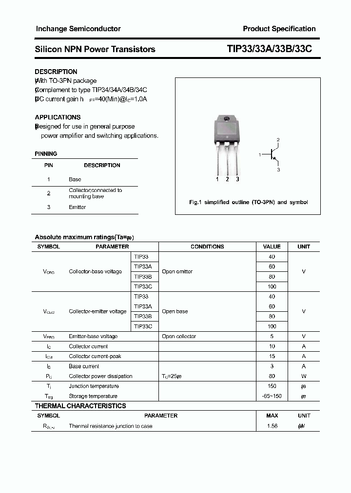 TIP33C_4477502.PDF Datasheet