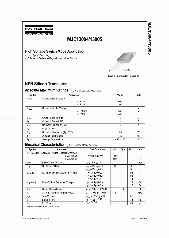 MJE13005_4478176.PDF Datasheet