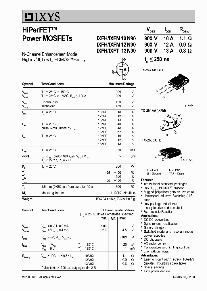 IXFH12N90_4478517.PDF Datasheet