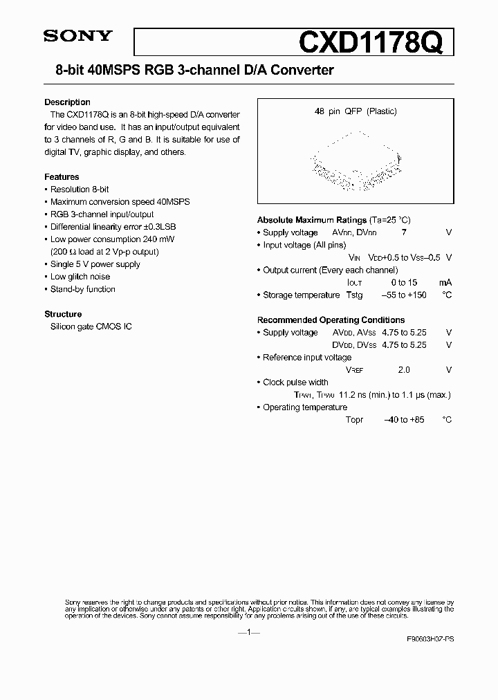 CXD1178Q_4478759.PDF Datasheet