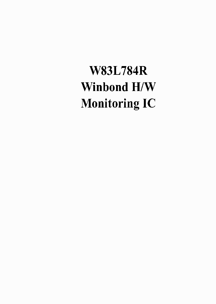 W83L784R_4479083.PDF Datasheet
