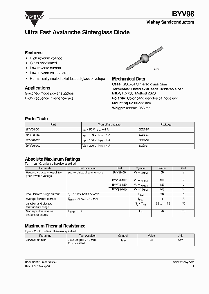 BYV98-100_4479530.PDF Datasheet