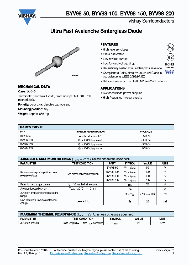 BYV98-150_4479415.PDF Datasheet