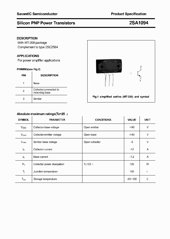 2SA1094_4484489.PDF Datasheet