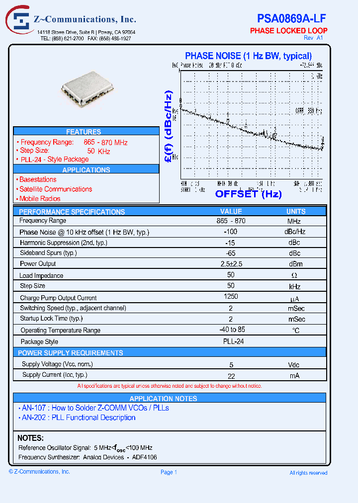 PSA0869A-LF10_4485618.PDF Datasheet