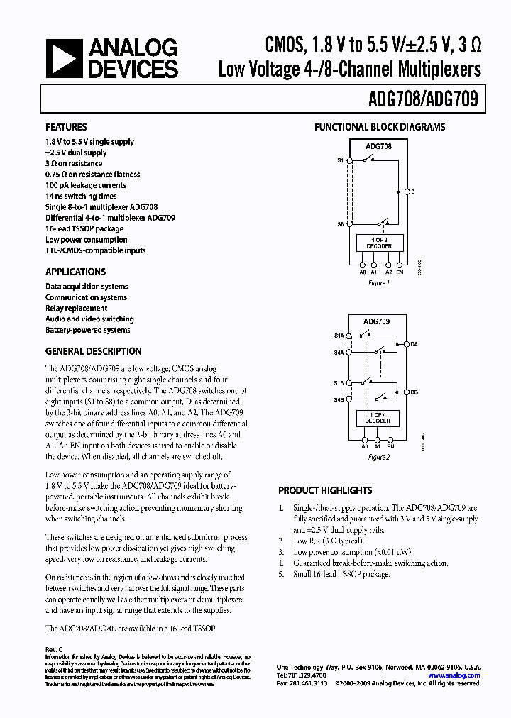 ADG709CRUZ-REEL_4488557.PDF Datasheet