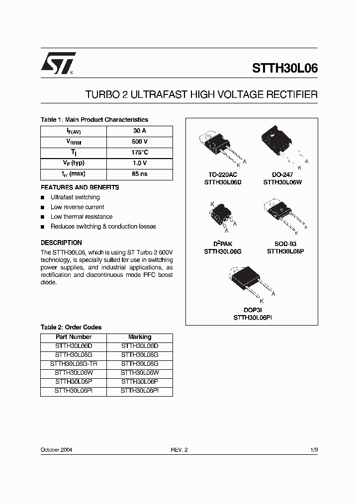STTH30L06D_4490031.PDF Datasheet
