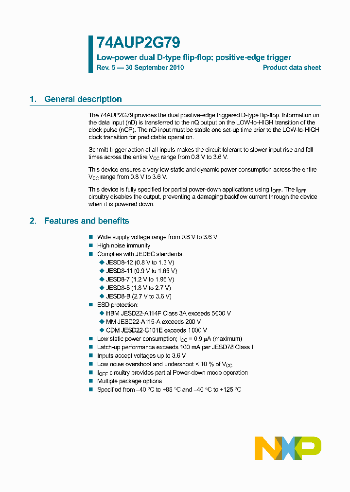 74AUP2G79GF_4492055.PDF Datasheet