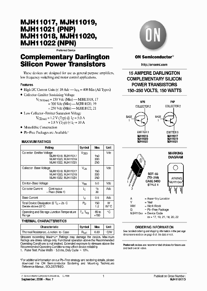 MJH11019G_4492141.PDF Datasheet