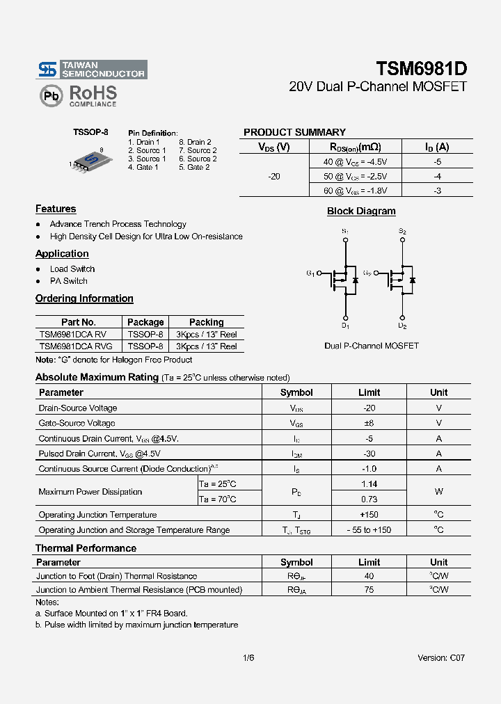 TSM6981DCARV_4494016.PDF Datasheet