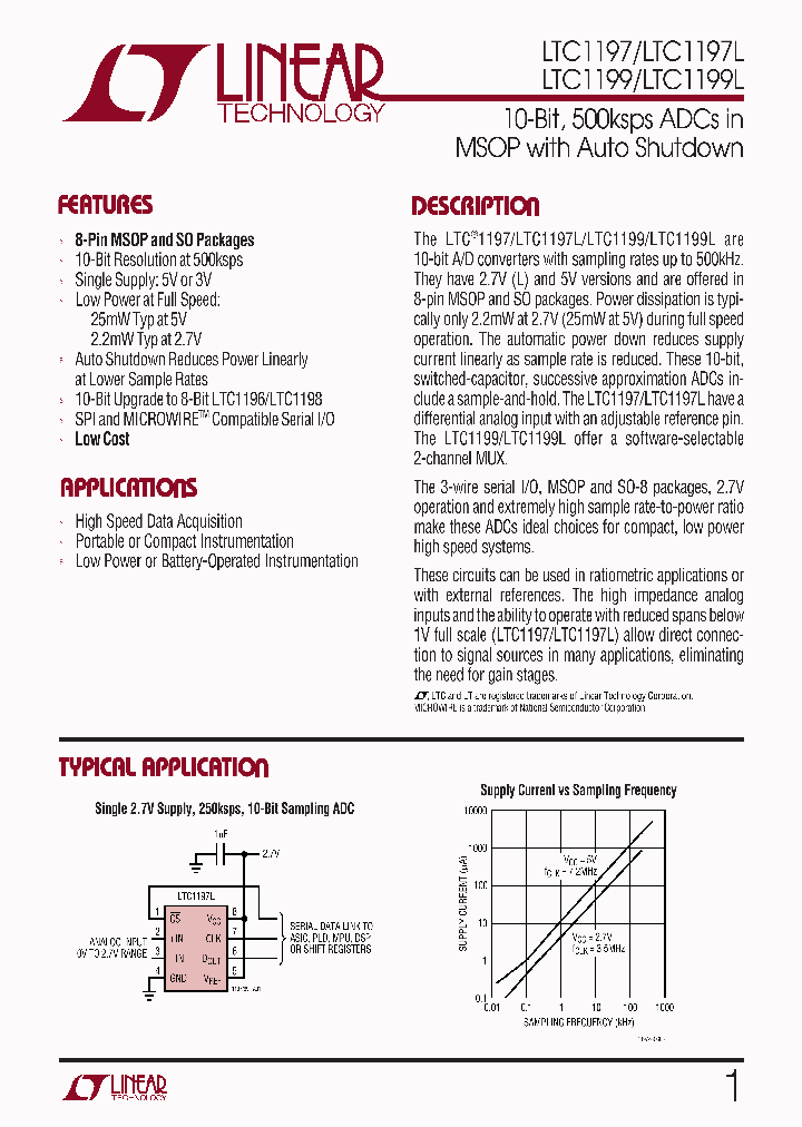 LTC1199LIS8TRPBF_4495745.PDF Datasheet