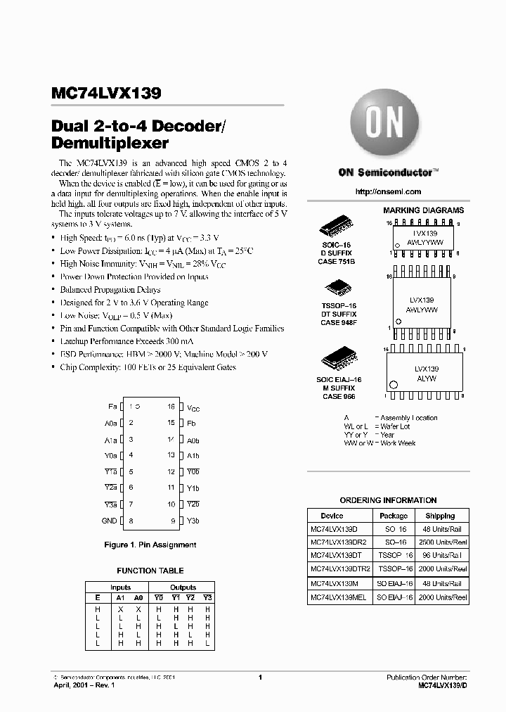 MC74LVX139DR2_4496751.PDF Datasheet