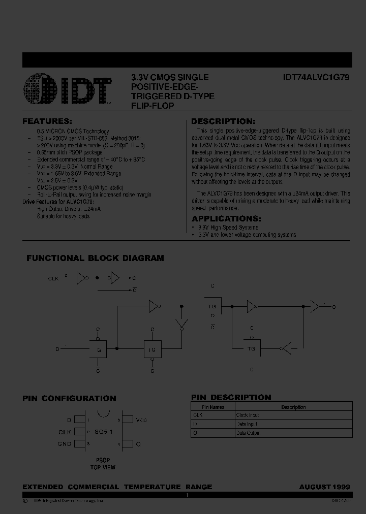 IDT74ALVC1G79DY_4497277.PDF Datasheet