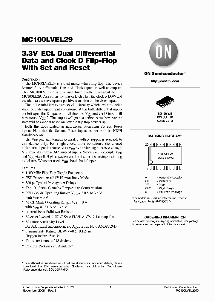 MC100LVEL29DWR2_4497280.PDF Datasheet