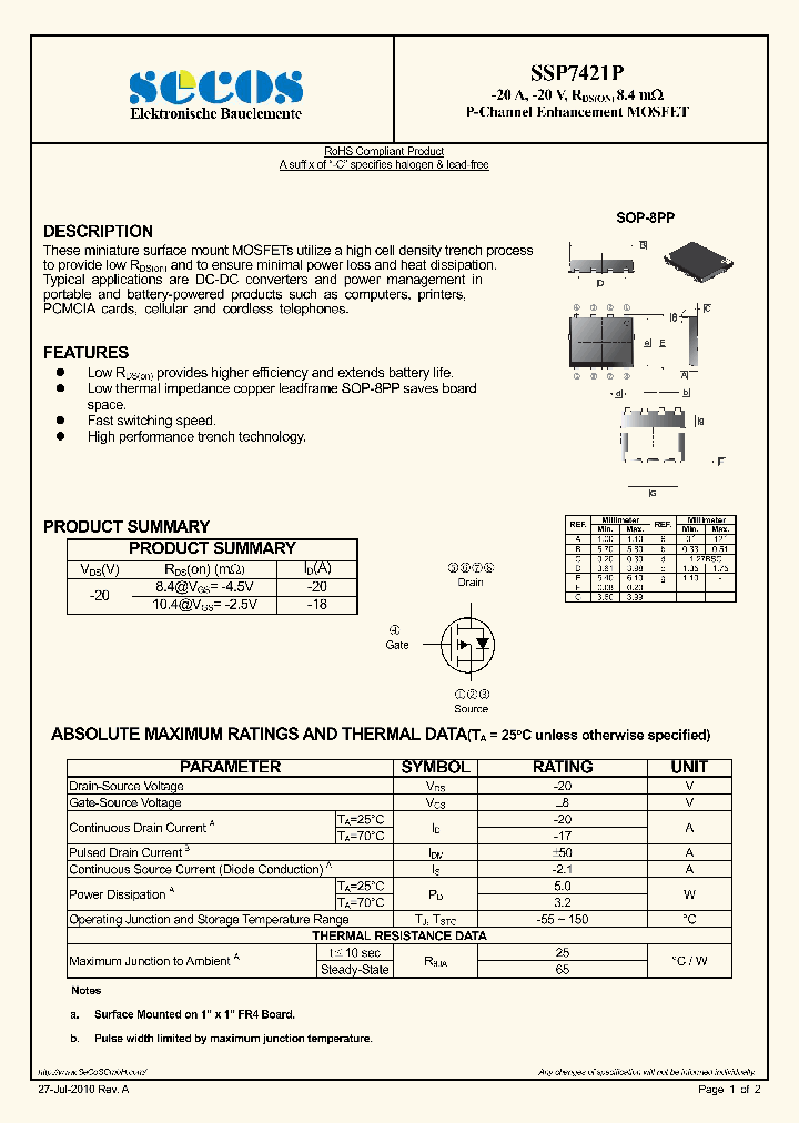 SSP7421P_4497447.PDF Datasheet