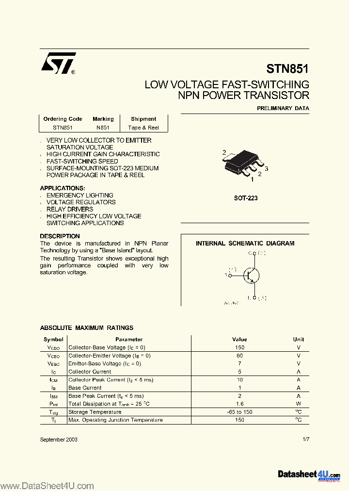 STN851_4497623.PDF Datasheet