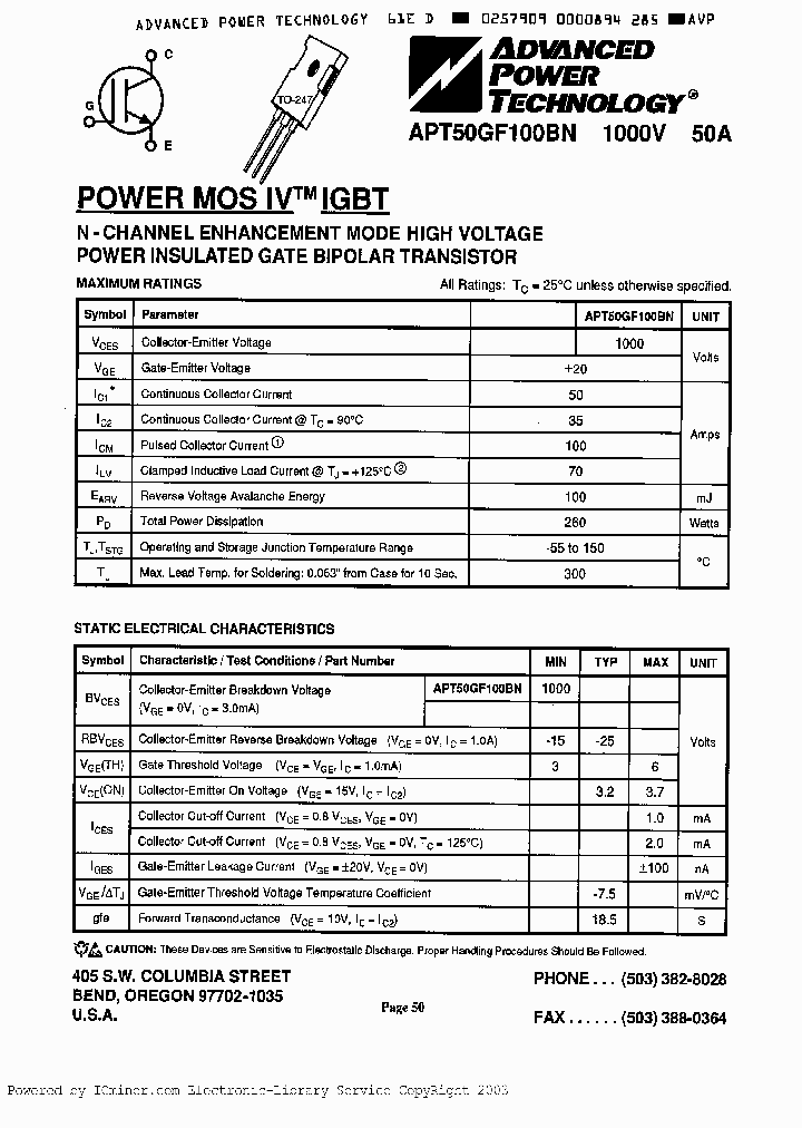 APT50GF100BN_4498025.PDF Datasheet