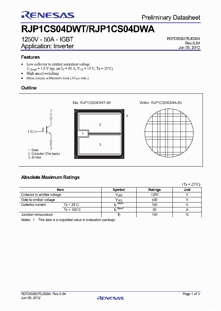 RJP1CS04DWA_4498689.PDF Datasheet