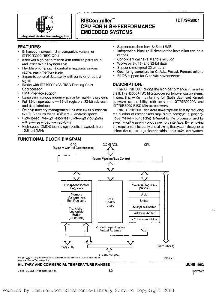 IDT79R3001-16FB_4501138.PDF Datasheet