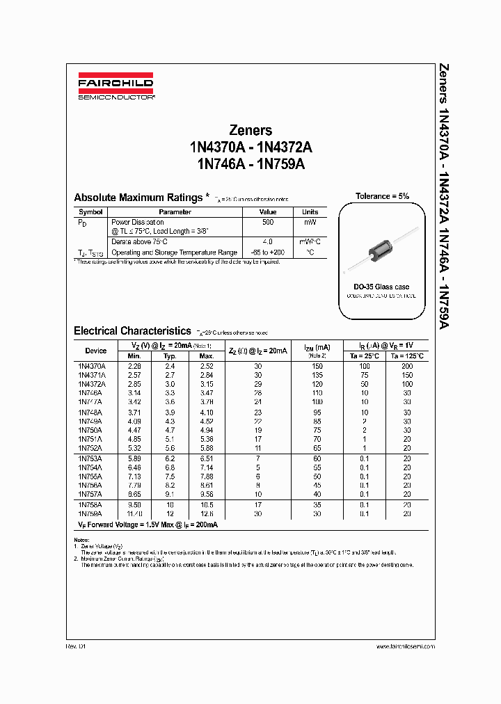 1N748ATR_4503325.PDF Datasheet