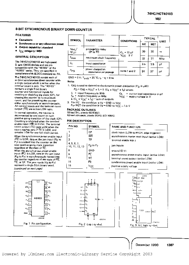 PC74HCT40103P_4503615.PDF Datasheet