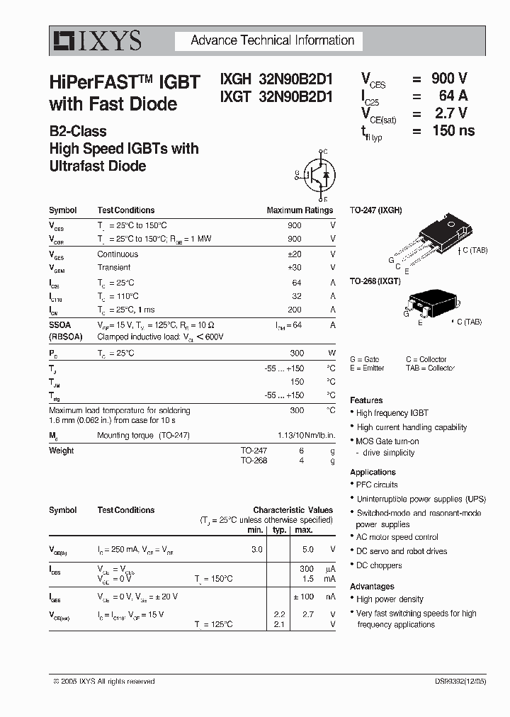 IXGT32N90B2D1_4504527.PDF Datasheet