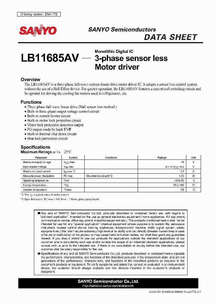 LB11685AV_4504537.PDF Datasheet